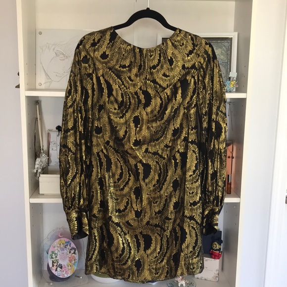 ⭐️HOST PICK⭐️ MILLY Golden Open Back Silk Mini Dress - Picture 5 of 15